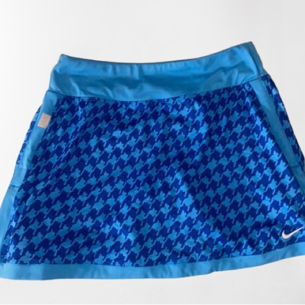 Nike Blue houndstooth tennis skirt